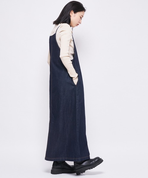 CIAOPANIC（チャオパニック）の「2wayデニムキャミワンピース（ワンピース・レディース・インディゴブルー/ブルー・FREE）」の8枚目の写真