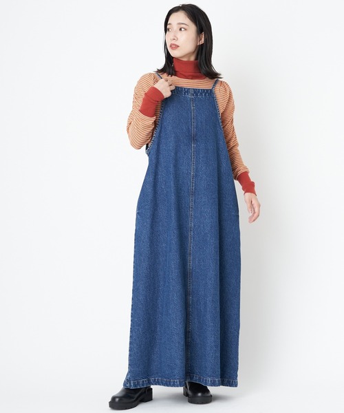 CIAOPANIC（チャオパニック）の「2wayデニムキャミワンピース（ワンピース・レディース・インディゴブルー/ブルー・FREE）」の12枚目の写真