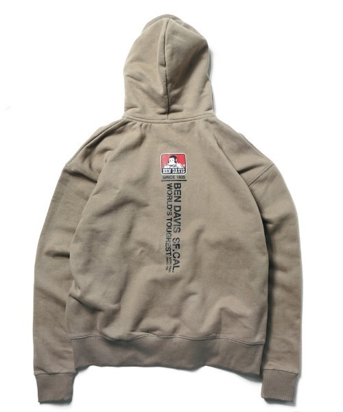 BEN DAVIS(ベンデイビス)の「《BEN DAVIS》FULL ZIP PARKA(パーカー・メンズ・ブラック/ベージュ系/パープル・MEDIUM/LARGE/X-LARGE/SMALL)」の9枚目の写真