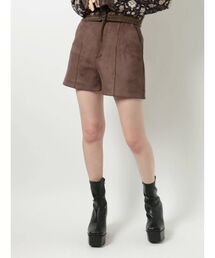 フェイクスウェードショートパンツ