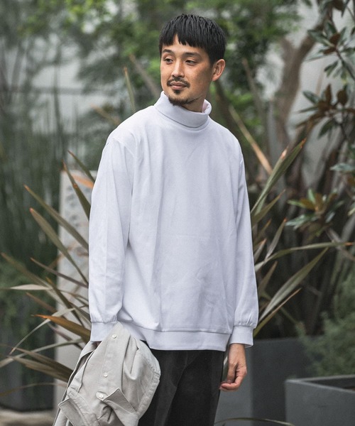 URBAN RESEARCH DOORS(アーバンリサーチドアーズ)の「『UR TECH』ポンチタートルロングスリーブ Tシャツ(Tシャツ/カットソー・メンズ・チャコールグレー/オフホワイト/グレー系その他・40/38)」の7枚目の写真