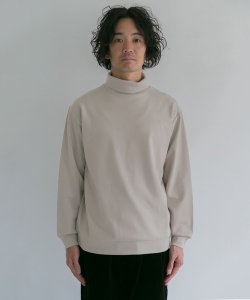 URBAN RESEARCH DOORS(アーバンリサーチドアーズ)の「『UR TECH』ポンチタートルロングスリーブ Tシャツ(Tシャツ/カットソー・メンズ・チャコールグレー/オフホワイト/グレー系その他・40/38)」の11枚目の写真