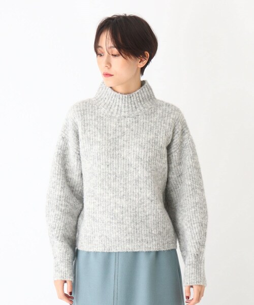 SOUP（スープ）の「◆メランジ片畔ニットプルオーバー（ニット/セーター・レディース・ライトグレー/ライトパープル・11/09/07）」の3枚目の写真