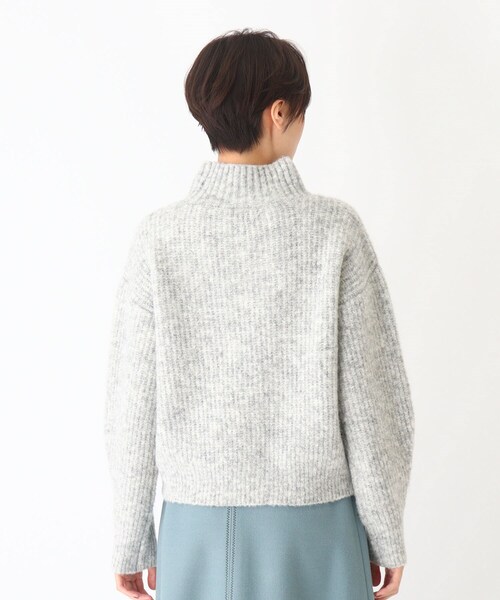 SOUP（スープ）の「◆メランジ片畔ニットプルオーバー（ニット/セーター・レディース・ライトグレー/ライトパープル・11/09/07）」の5枚目の写真