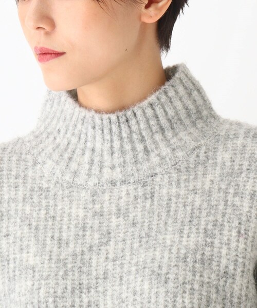SOUP（スープ）の「◆メランジ片畔ニットプルオーバー（ニット/セーター・レディース・ライトグレー/ライトパープル・11/09/07）」の6枚目の写真