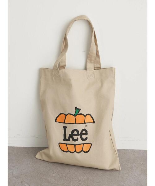 earth music&ecology（アースミュージックアンドエコロジー）の「Lee×earth ロゴエコバッグ＊（トートバッグ・レディース・グリーン/レッド/オレンジ・FREE）」の5枚目の写真