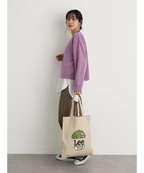 earth music&ecology（アースミュージックアンドエコロジー）の「Lee×earth ロゴエコバッグ＊（トートバッグ・レディース・グリーン/レッド/オレンジ・FREE）」の11枚目の写真