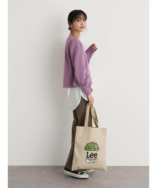 earth music&ecology（アースミュージックアンドエコロジー）の「Lee×earth ロゴエコバッグ＊（トートバッグ・レディース・グリーン/レッド/オレンジ・FREE）」の10枚目の写真