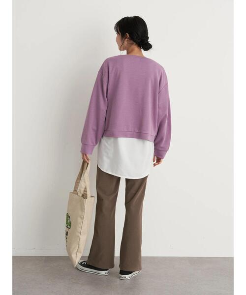 earth music&ecology（アースミュージックアンドエコロジー）の「Lee×earth ロゴエコバッグ＊（トートバッグ・レディース・グリーン/レッド/オレンジ・FREE）」の9枚目の写真