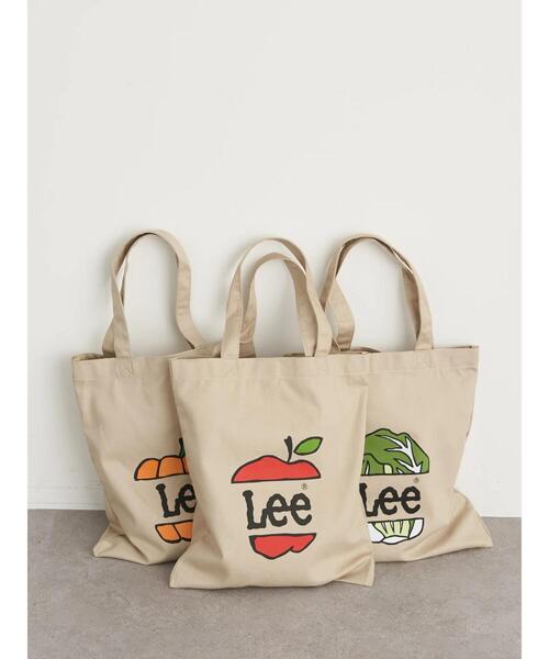 earth music&ecology（アースミュージックアンドエコロジー）の「Lee×earth ロゴエコバッグ＊（トートバッグ・レディース・グリーン/レッド/オレンジ・FREE）」の8枚目の写真