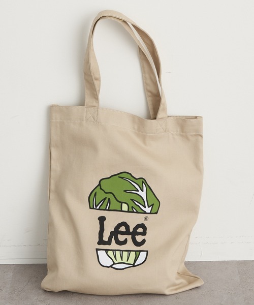 earth music&ecology（アースミュージックアンドエコロジー）の「Lee×earth ロゴエコバッグ＊（トートバッグ・レディース・グリーン/レッド/オレンジ・FREE）」の2枚目の写真