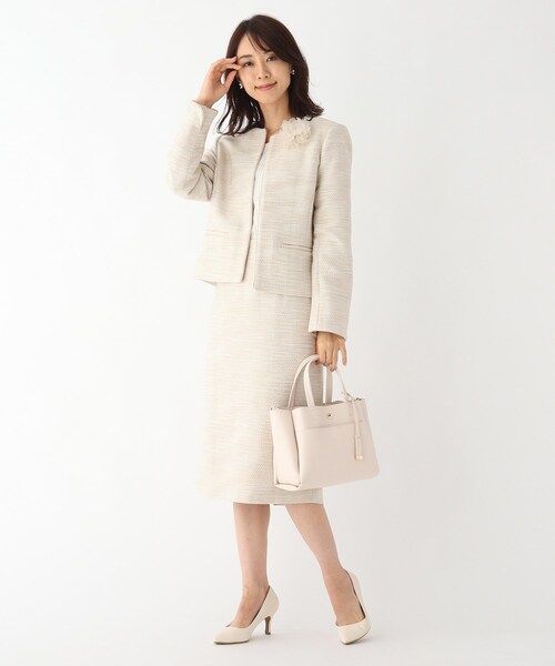 OPAQUE.CLIP(オペークドットクリップ)の「◆ダブルポケットミドルトートバッグ【軽量・抗菌防臭加工裏地使用】(トートバッグ・レディース・ライトブルー/ブラック/グレー/オフホワイト/ライトグリーン・00)」の10枚目の写真