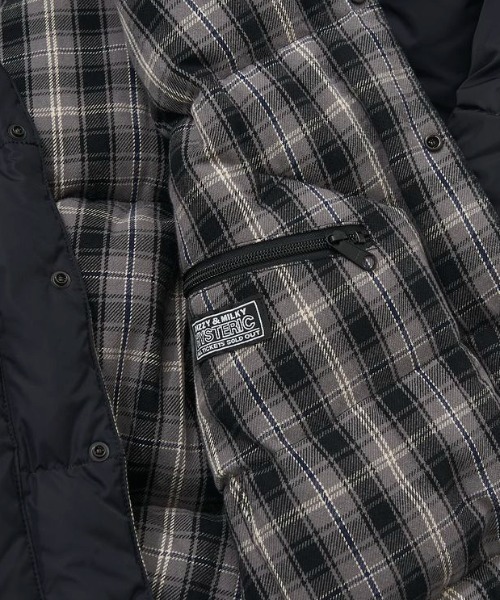 HYSTERIC GLAMOUR（ヒステリックグラマー）の「ROCKY MOUNTAIN FEATHERBED スタッズCHRISTY JACKET（ダウンジャケット/コート・メンズ・ブラック・44/40/42/46/38）」の5枚目の写真