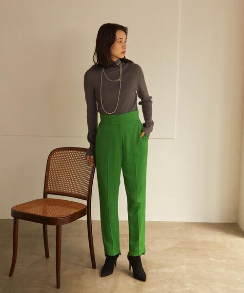 EMMEL REFINES(エメルリファインズ)の「<EMMEL REFINES(エメル リファインズ)>EM ハイウエスト テーパードパンツ(その他パンツ・レディース・ブラック/パープル/ケリー・S/M)」の18枚目の写真