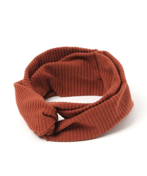 GLOBAL WORK（グローバルワーク）の「AWヒネリターバン/256428（ヘアバンド・レディース・ダークブラウン/ベージュ/ダークグレー・FREE）」の3枚目の写真