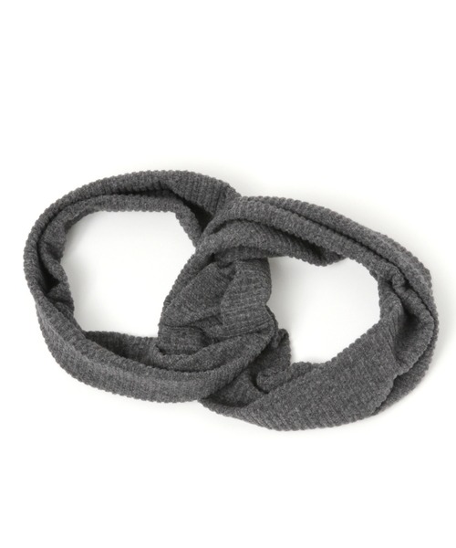 GLOBAL WORK（グローバルワーク）の「AWヒネリターバン/256428（ヘアバンド・レディース・ダークブラウン/ベージュ/ダークグレー・FREE）」の6枚目の写真