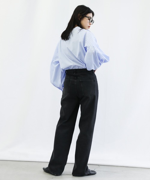 select MOCA(セレクトモカ)の「ショルダータックボリュームブラウス(シャツ/ブラウス・レディース・ブラック/オフホワイト/ブルー・FREE)」の7枚目の写真