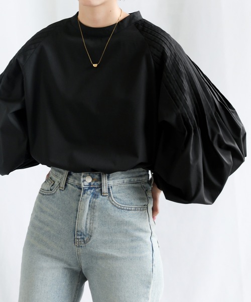 select MOCA(セレクトモカ)の「ショルダータックボリュームブラウス(シャツ/ブラウス・レディース・ブラック/オフホワイト/ブルー・FREE)」の17枚目の写真