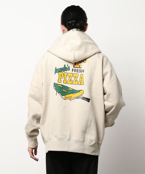 INTERBREED(インターブリード)の「【INTERBREED/インターブリード】Skunk,s PizzaZip Hoodie(パーカー・メンズ・ベージュ・X-LARGE/XX-LARGE)」の4枚目の写真