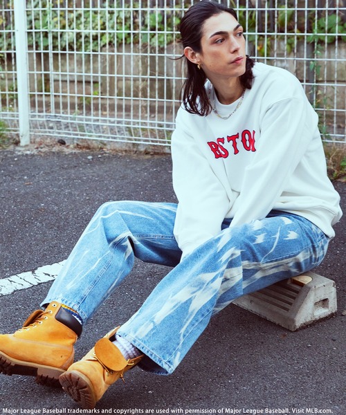 BACK TO THE FIELD（バック トゥー ザ フィールド）の「【MLB】ロゴスウェットプルオーバー（スウェット・メンズ・ブラック/グレー/オフホワイト・LARGE/X-LARGE）」の4枚目の写真