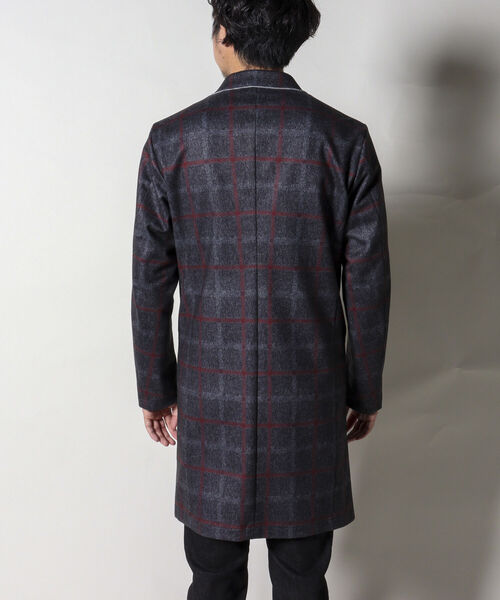 Stutostein Nolley's(シュテットシュタインノーリーズ)の「【Stutostein/シュテットシュタイン】ダウンファブリックチェスターコート(チェスターコート・メンズ・ベージュ系その他/インディゴブルー・MEDIUM/LARGE)」の19枚目の写真