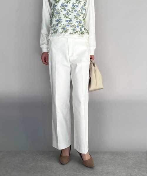 DIARIUM（ディアリウム）の「ポケットパールマリンパンツ（その他パンツ・レディース・オフホワイト/ネイビー/ベージュ・M）」の9枚目の写真