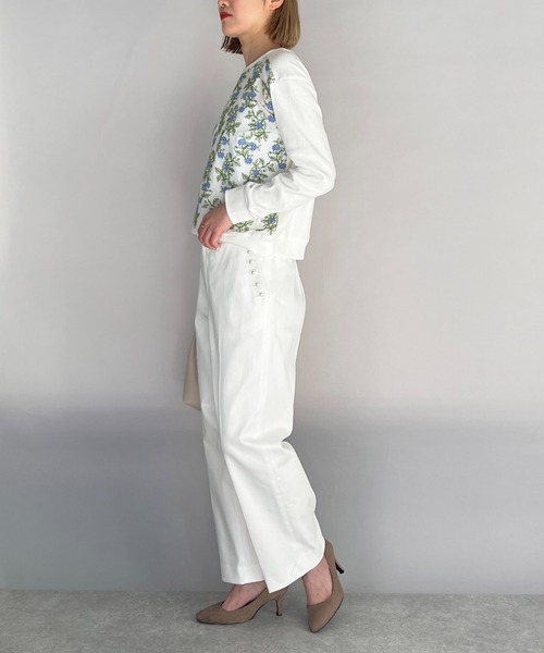 DIARIUM（ディアリウム）の「ポケットパールマリンパンツ（その他パンツ・レディース・オフホワイト/ネイビー/ベージュ・M）」の11枚目の写真