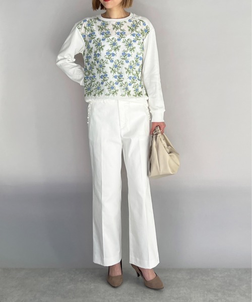 DIARIUM（ディアリウム）の「ポケットパールマリンパンツ（その他パンツ・レディース・オフホワイト/ネイビー/ベージュ・M）」の13枚目の写真