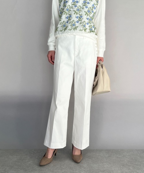 DIARIUM（ディアリウム）の「ポケットパールマリンパンツ（その他パンツ・レディース・オフホワイト/ネイビー/ベージュ・M）」の6枚目の写真