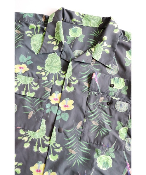 AlexanderLeeChang（アレキサンダーリーチャン）の「AlexanderLeeChang/アレキサンダーリーチャン SO PLANTS SHIRTS 総柄 シャツ（シャツ/ブラウス・メンズ・ライトブルー/ブラック/ブラウン・2/3）」の8枚目の写真