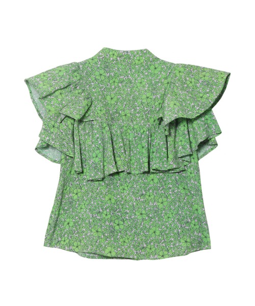 PAMEO POSE(パメオポーズ)の「Flower Queen Blouse(シャツ/ブラウス・レディース・グリーン/オレンジ・FREE)」の13枚目の写真