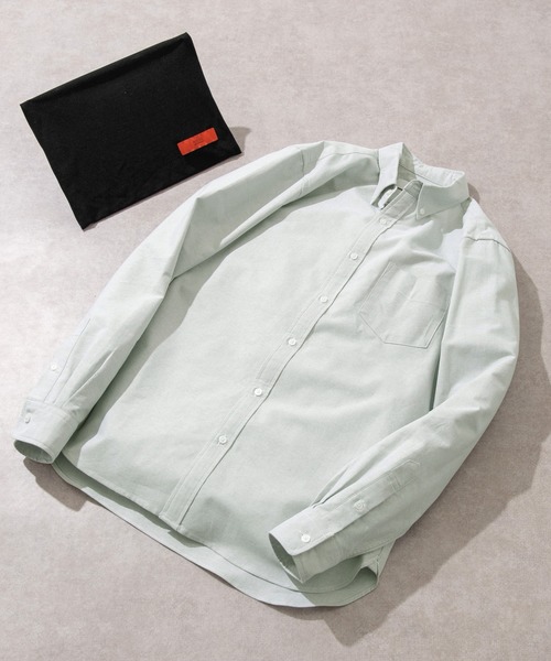 URBAN RESEARCH ROSSO MEN(アーバンリサーチロッソメン)の「『WEB限定』『XXLサイズあり』『抗菌/消臭』ハイパフォーマンスオックスボタンダウンSH(シャツ/ブラウス・メンズ・グレー系その他/グレー/ライトブルー/チェック/ブラック/ホワイト系その他/ピンク/インディゴブルー/ストライプ/ホワイト/ネイビー/イエロー/ブラック系その他/レッド系その他/グリーン系その他/カーキ/ブラウン/グリーン/グリーン系その他2/パープル/ベージュ/ピンク系その他/ブラウン系その他/ブルー系その他・LARGE/MEDIUM/SMALL/X-LARGE/X-SMALL/XX-LARGE)」の12枚目の写真