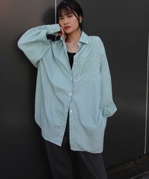 CORNERS | オーバーサイズストライプシャツ(シャツ/ブラウス)