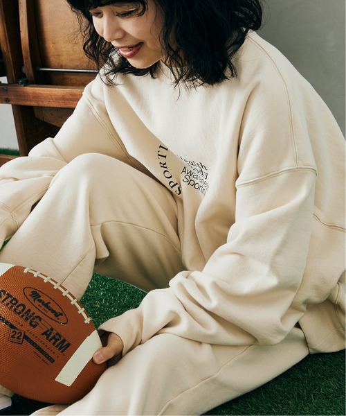 JOURNAL STANDARD relume（ジャーナルスタンダード　レリューム）の「Relume Sports Wear 420g オーバーサイズ プリントスウェット（スウェット・メンズ・グリーン/ナチュラル/ネイビー・LARGE/MEDIUM）」の11枚目の写真