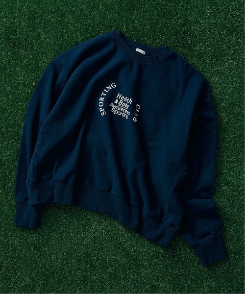 JOURNAL STANDARD relume（ジャーナルスタンダード　レリューム）の「Relume Sports Wear 420g オーバーサイズ プリントスウェット（スウェット・メンズ・グリーン/ナチュラル/ネイビー・LARGE/MEDIUM）」の13枚目の写真