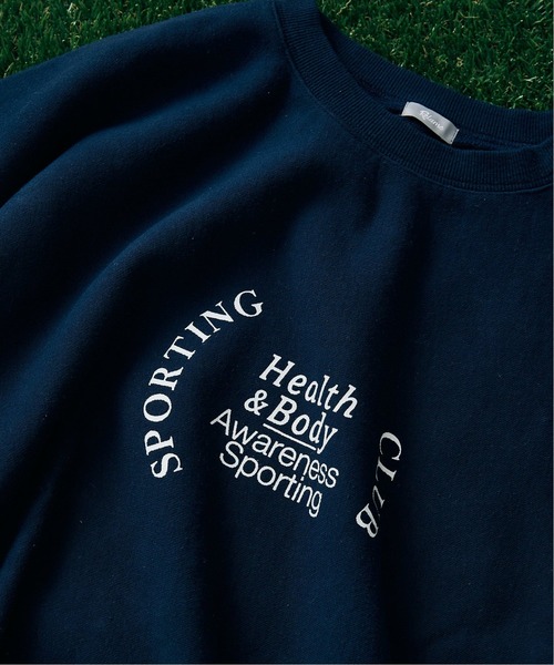 JOURNAL STANDARD relume（ジャーナルスタンダード　レリューム）の「Relume Sports Wear 420g オーバーサイズ プリントスウェット（スウェット・メンズ・グリーン/ナチュラル/ネイビー・LARGE/MEDIUM）」の14枚目の写真
