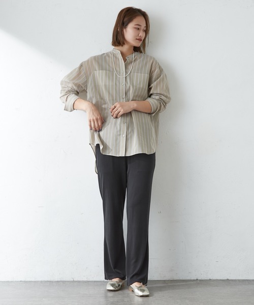 SHENERY（シーナリー）の「フィブリルカノコフレアパンツ（その他パンツ・レディース・ブラック/イエロー/オレンジ・FREE）」の7枚目の写真