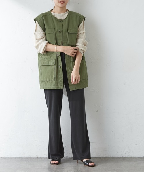 SHENERY（シーナリー）の「フィブリルカノコフレアパンツ（その他パンツ・レディース・ブラック/イエロー/オレンジ・FREE）」の14枚目の写真