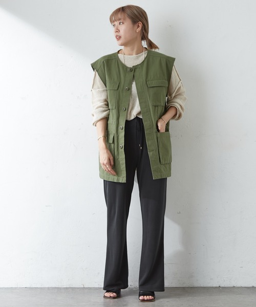 SHENERY（シーナリー）の「フィブリルカノコフレアパンツ（その他パンツ・レディース・ブラック/イエロー/オレンジ・FREE）」の15枚目の写真