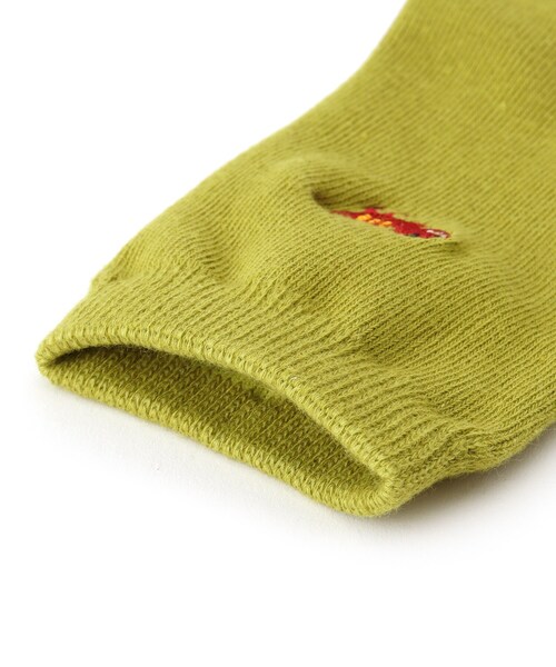 SHOO・LA・RUE（シューラルー）の「◆恐竜刺繍クルー丈ソックス（ソックス/靴下・キッズ・ブラック/黄緑系・56/59/53）」の7枚目の写真