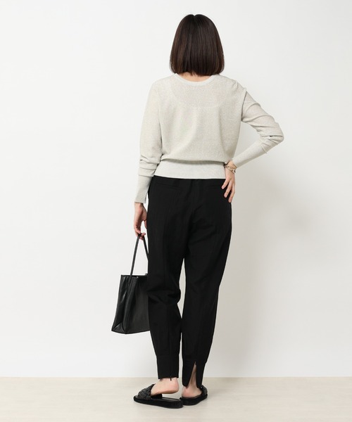 RIVE DROITE（リヴドロワ）の「フィブリルスリットジョガーパンツ（その他パンツ・レディース・ブラック/ベージュ・36/38）」の7枚目の写真