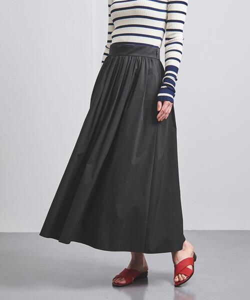 UNITED ARROWS タックギャザーフレアスカート タック ギャザー フレア スカート