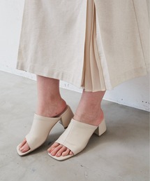 Aunt Marie's | フェイクレザーオープントゥサンダル(サンダル)