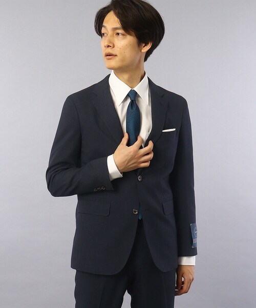 TAKEO KIKUCHI(タケオキクチ)の「◆【Sサイズ~】メランジストレッチ ジャケット(スーツジャケット・メンズ・グレー/ネイビー・02/03/04/01)」の4枚目の写真