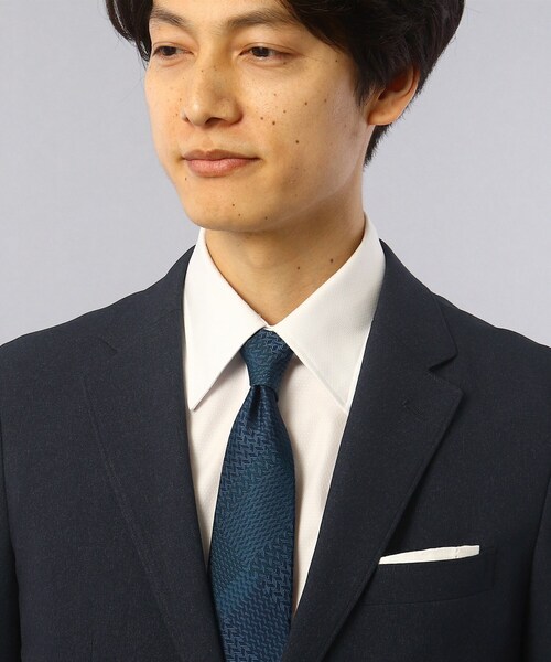 TAKEO KIKUCHI(タケオキクチ)の「◆【Sサイズ~】メランジストレッチ ジャケット(スーツジャケット・メンズ・グレー/ネイビー・02/03/04/01)」の7枚目の写真