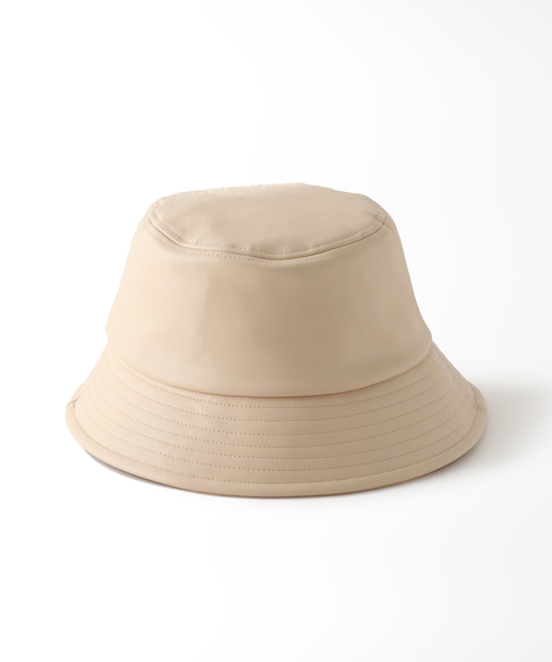 Simplicite（サンプリシテ）の「《追加》フェイクレザーバケットハット（ハット・レディース・ブラック/アイボリー・FREE）」の11枚目の写真