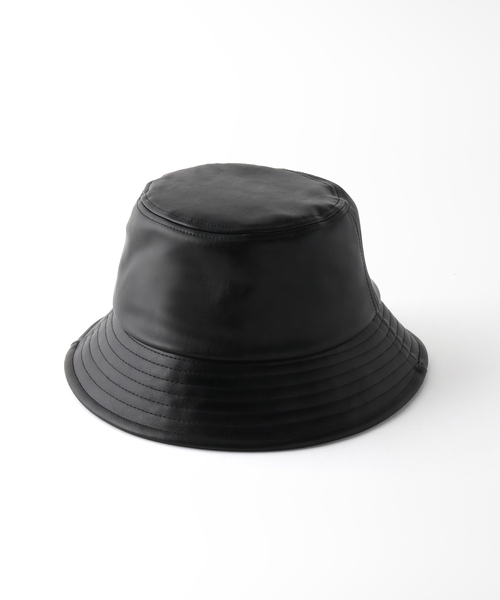 Simplicite（サンプリシテ）の「《追加》フェイクレザーバケットハット（ハット・レディース・ブラック/アイボリー・FREE）」の18枚目の写真