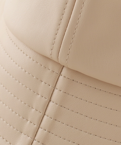 Simplicite（サンプリシテ）の「《追加》フェイクレザーバケットハット（ハット・レディース・ブラック/アイボリー・FREE）」の21枚目の写真