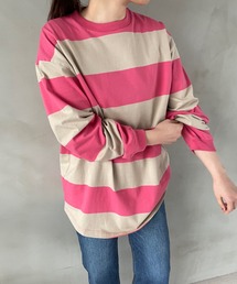 LOWRYS FARM | マルチボーダーロンＴＬＳ　270860(Tシャツ/カットソー)