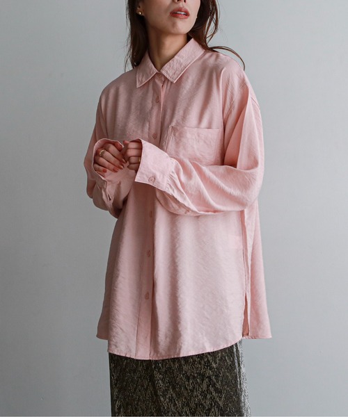 feepur(フェピュール)の「シンプルビッグオーバーシャツ(シャツ/ブラウス・レディース・ピンク/グリーン/アイボリー/グレイッシュベージュ・MEDIUM)」の11枚目の写真